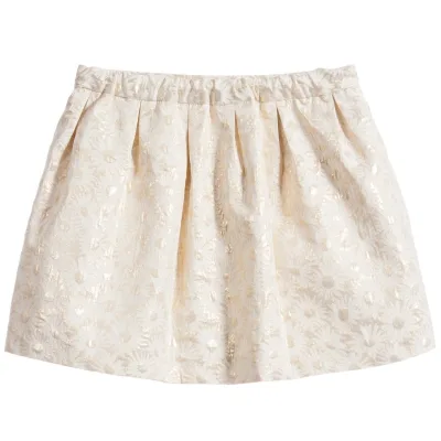 Custom 100 Cotton and Linen Floral Printed Short Skirt Solid Color 3-10 Year Old Kid Girl Flower Skirt