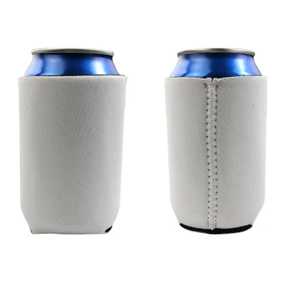 Custom Logo Sublimation Blank Neoprene Stubby Cooler Stubby Bracket Can Cooler With Base for Sublimation Printing