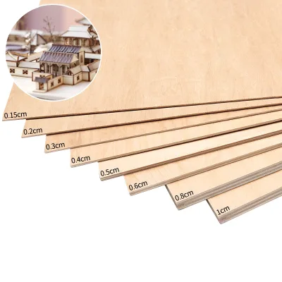 Strong Toughness Eco-Friendly First-Class Laser Cut Plywood 2mm-10mm Birch/poplar/alder/walnut/basswood E0 Formaldehyde Emission