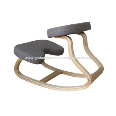 Wholesale Ergonomic Office Kneeling Chair Height Adjustable For Home Desk Posture Corrective Seat Knee Stool with heart cushion