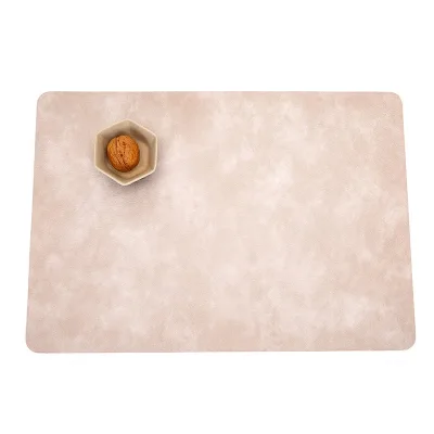 Wholesale Custom Size Color Washable Place Mats Dining Table for Kitchen PVC Leather Modern Table Mat