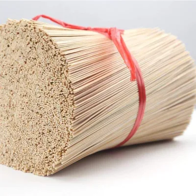 Custom Incense Sticks Raw Bamboo Stick 1.3mm 1.4mm 1.5mm 16mm 2mm 2.5mm 3mm Different Dia Materials
