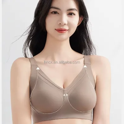 Cx 2062 Lightweight, Breathable, Pull Mesh, Anti-bloat, Underwear, Anti-glare, Beautiful Back, Push-ups, Women's Bra
