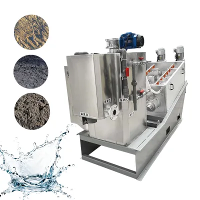Livestock Farm Wastewater Treatment Equipment Screw Press Sludge Dewatering Machine Slaughterhouse Wastewater Dewatering Machine