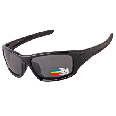 Unisex Custom Logo Polycarbonate Frame Polarized Sunglasses with Bulk Black Shades for Women