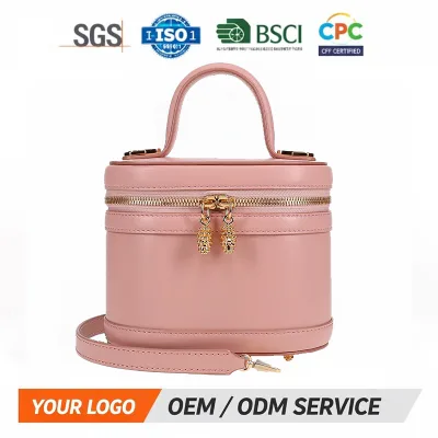 Luxury Stylish Durable Portable Women's Waterproof PU Leather Zipper Crossbody Handbag