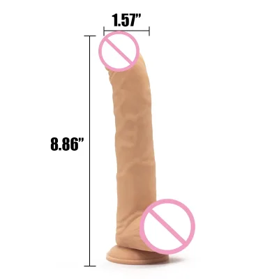 9 Inch Medical Grade Silicone Dog Monster Penis Dildo with Big Cock Strong Suction Cup & Odor-Free