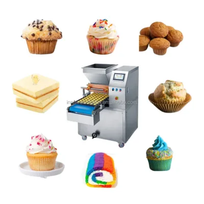 Stainless Steel Bakery Batter Depositor for Continuous Cake Dessert Production Cupcakes Muffins Brownies Pancakes Waffles Donuts