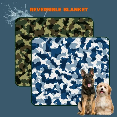 Washable Modern Soft Waterproof Reusable Pet Blanket Printed Eco-Friendly Sustainable 100% Polyester Custom Decorative