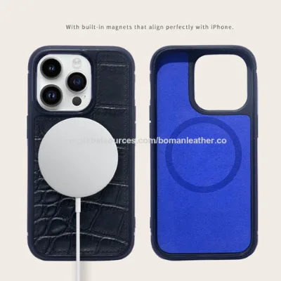 Luxury crocodile pattern mobile cell phone case with magnetic for iphone