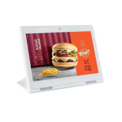 10.1 Inch L Type Evaluator for Bank Airport Restaurant Use Desktop Android Customer Feedback Device All in One Tablet
