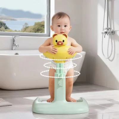 Baby Standing Bathing Tool Children's Standing Bathing Platform Infant Bathing Stool PP Bottom Washing Shower Rack
