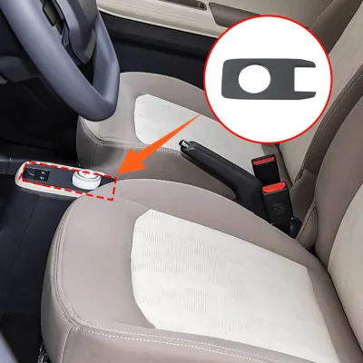 Stainless Steel Carbon Fiber Window Lift Control Switch Panel Cover for Chery QQ Ice Cream 2022 Interior Car Accessories