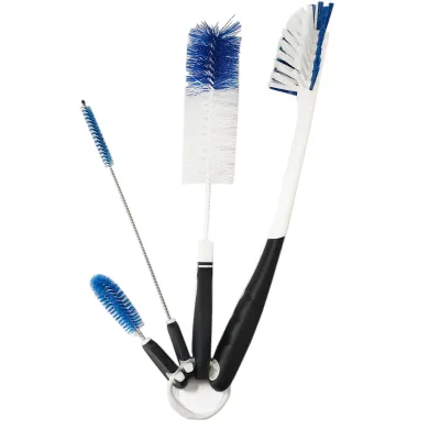 Long Handle PP Handle Steel Wire Baby Bottle Brush Plastic Nylon Wash Cleaning Brush
