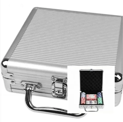 2024 Aluminum Poker Chip Case for Convenient Storage and Transport of Gambling Chips
