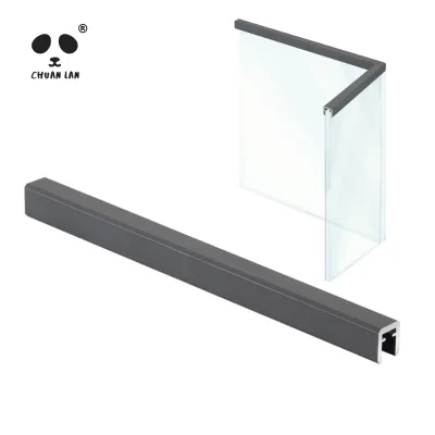 Chuanlan Modern Design Clear Glass Handrail Original Handrail Corner Stairs Accessories with Adjustable Features for Hotel Villa