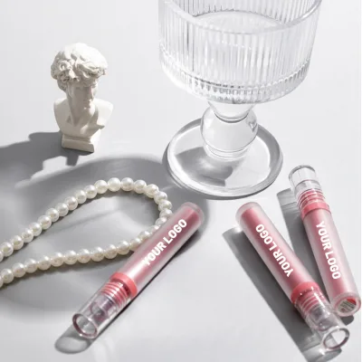 Wholesale and Custom Logo Personalizado Dewy Lip Gloss with Waterproof and Long Lasting Formula