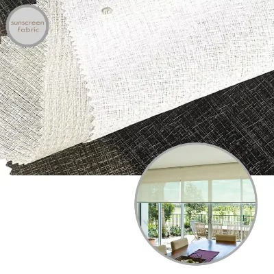 Hot Selling Sunshade Blackout Roller Blinds Screen Fabric Solar Sunscreen Patio Blinds Fabric Sheer Curtain Fabric