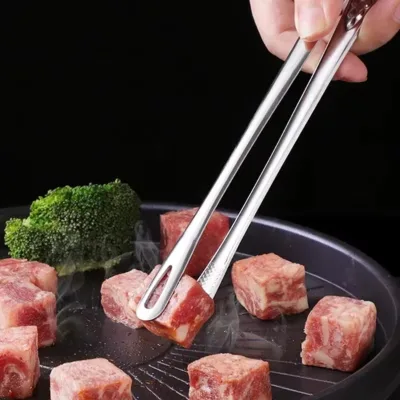 Kitchen Tongs Stainless Steel Barbecue Tongs Clip Bbq Grill Meat Tongs Cooking Tweezers for Food Utensils Kitchen Tools