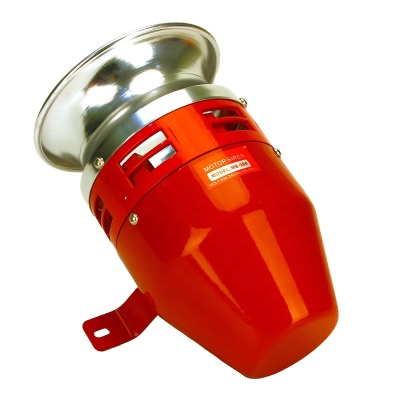 Crane, Ship, Fire Alarm System, and Banks, Security Alarm Relay MS-390 Aluminum Red Alarm Siren