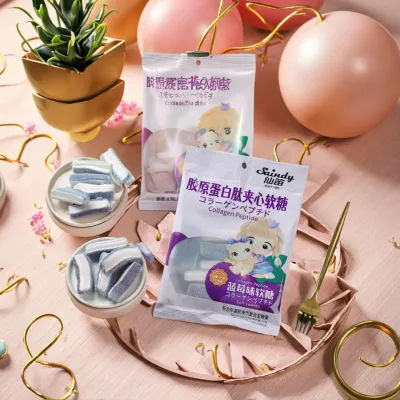 Wholesale Fruit Flavor Hard Lollipop With Squeeze Sour Liquid Candy
