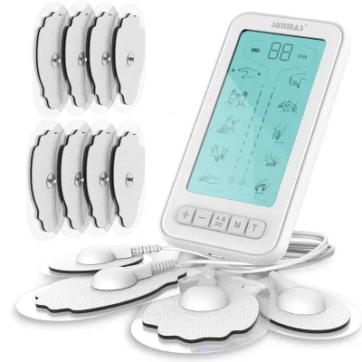 New Arrival Customize 24 Modes Dual Channel Body Pain Relief Mini Rechargeable TENS Unit EMS Machine Touchscreen Class II