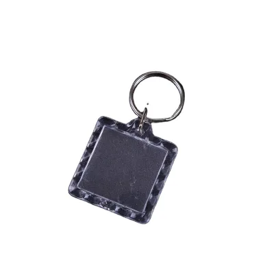 Wholesale Custom Promotional Clear Acrylic Keychain Photo Frame Souvenir Bag Car Pendant Plastic Blank Keychain