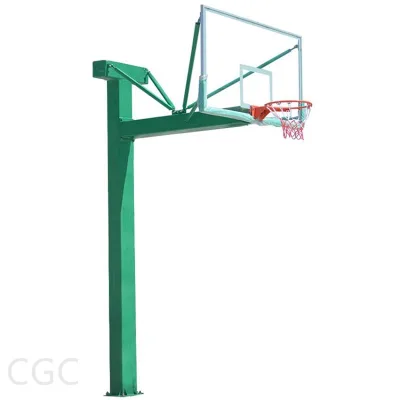 Century Star Basketball Hoop Fixed Single Arm Basketball Stand Backstop