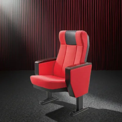 Durable Fabric Folding Church Armchair for Modern Theater Furniture Cinemas and Shows on Sale