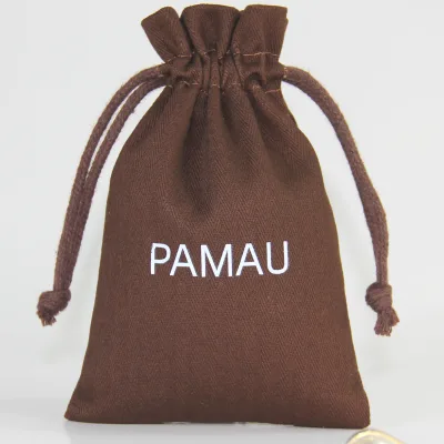 Wholesale Custom Logo Printed Natural Cotton Drawstring Packaging Bag for Shoe Hat Organic Muslin Pouch Gift Dust Cotton Bags