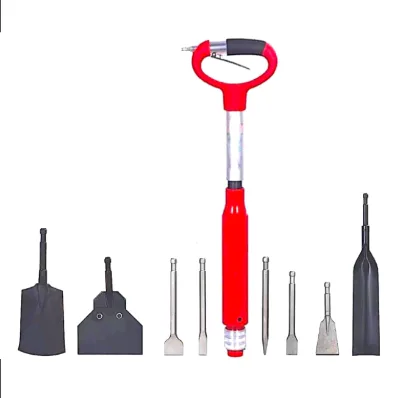 TY67030K professional scaler  Kit Long Reach Shovel with 8 Accessaries Pneumatic Scaler Set 9 PC Garden Shovel