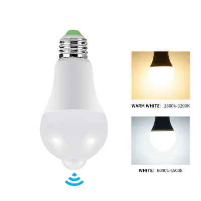 LED Bulb Emergency Emergency Light Bulb 12W Automatic Motion Sensor  A60 Led Bulb With Motion Detector