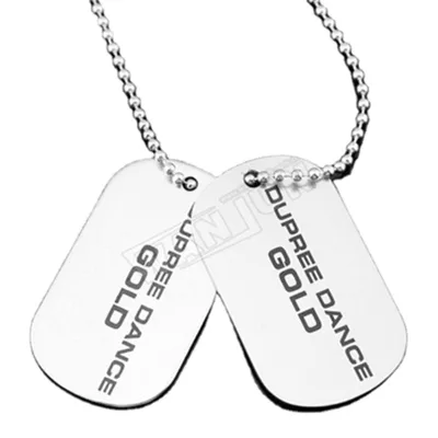 OEM Customised Dog Tag Men Necklace Dogtag Necklace Dogtag With Words