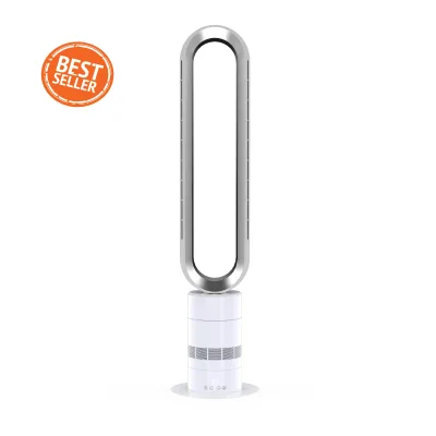 Full Certified Factory Price Household Hotel 32 Inches ABS Electric Stand Ventilation Air Cooling Bladeless Fan