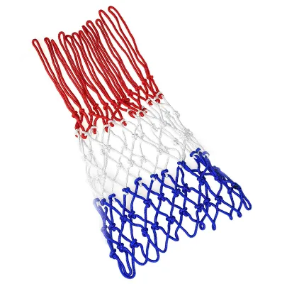 Outdoor 21 Inches Red White Blue Basketball Net Nylon Basketball Accessories Net