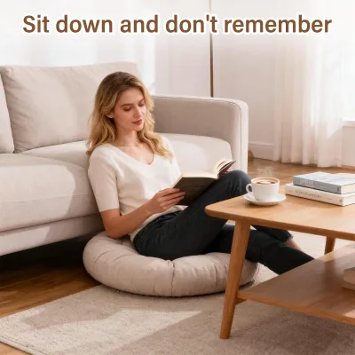 2026 New Round Thick Chair Cushion Soft Plump Seat Pad Multi Purpose for Dining Office Student Tatami Floor