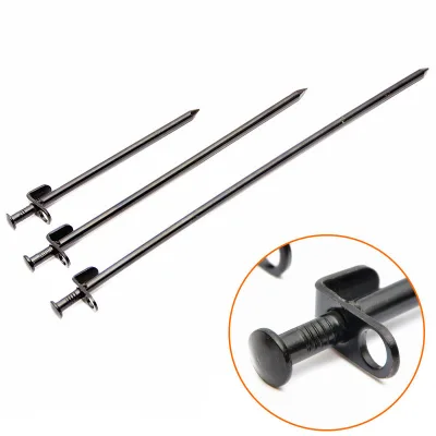 Camping Heavy Duty Iron Tent Stakes,Solid Metal Ground Pegs for Nailing Large Tents, Canopies, Tarps