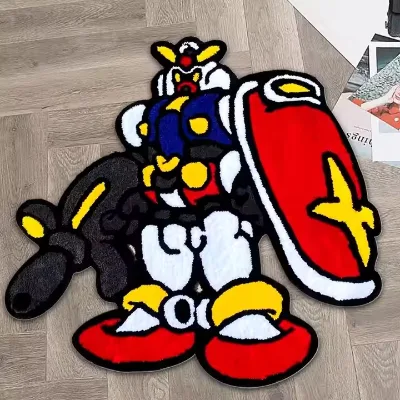Hot Selling Custom Handmade High Pile Non-Slip Carpet with Logo Home & Car Use Cute Cartoon Anime Tufted Rug