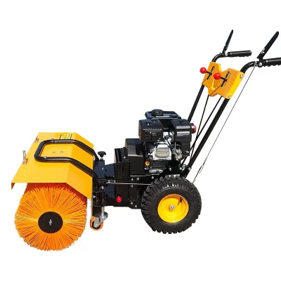 Manufacturer's Spot Multifunctional Hand-held diesel Snow Sweeper, Small Fully Automatic Snow Sweeper