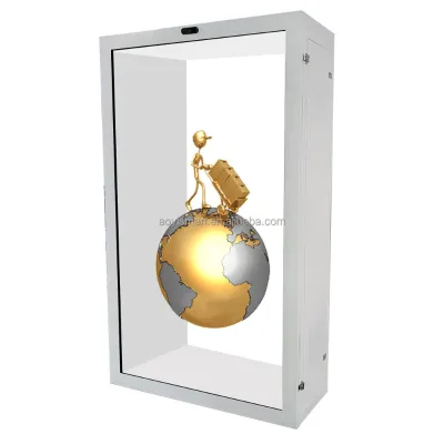 Hologram Projector Box with 4K Resolution 360° Spin Display Hologram Screen for Dynamic Trade Show Booths