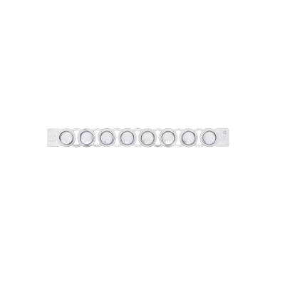 0.1ML and 0.2ML Lab 12-Strips PCR Test Tubes With Flat Lid White and Transparent