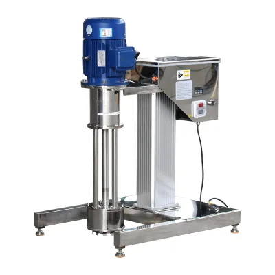 50l Lab Vertical Basket Milling Machine Zirconium Ceramic Beads Grinding Dispersion Mill with Time-meter