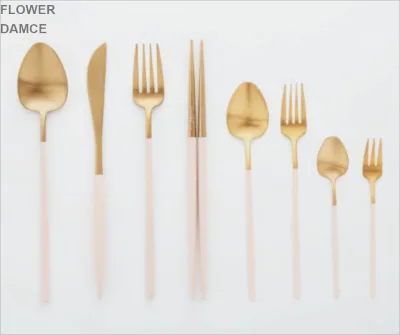 New Stocked 18/8 304 Sendok Korea Cocina Utensilios Colheres Sendok Garpu Bestek Cubiertos Talheres Inox Flatware Sets