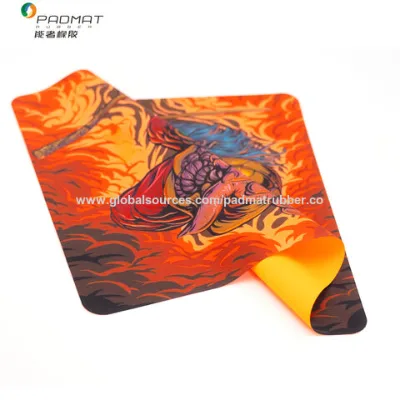 Foldable thinness mouse pad with colorful design gaming mat