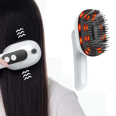 2 in 1 Rechargeable USB Portable Professional Negative Ion Cordless Wireless Hot Hair Straightener Comb