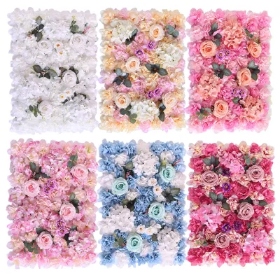 Simulated Flower Wall Background Wall Artificial Flower Wall Decoration Set Wedding Rose Green Plants