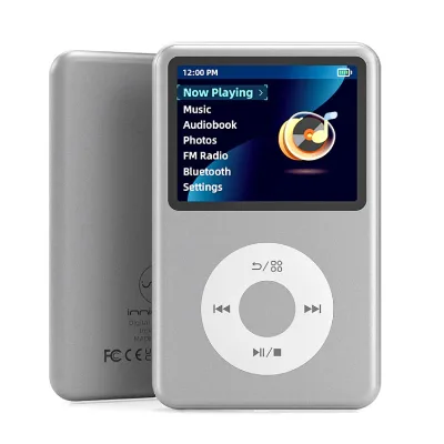 2.4" Touch Screen Music Player FM Radio MP3/WAV Player Built-in Speaker Wireless for Sports Mp4 1250mAh Battery >20h