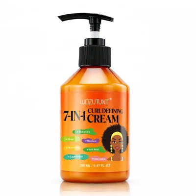 Custom Label 7-IN-1 Curl Defining Cream with 48H Hold, Non-Sticky Lightweight Formula for Wavy, Curly, and Coily Hair, 280 ml