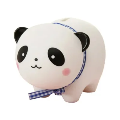Ceramic Cute Panda Animal Shape Kids Piggy Bank Non-Toxic Customizable Color Environment-Friendly Table Decor Christmas Birthday