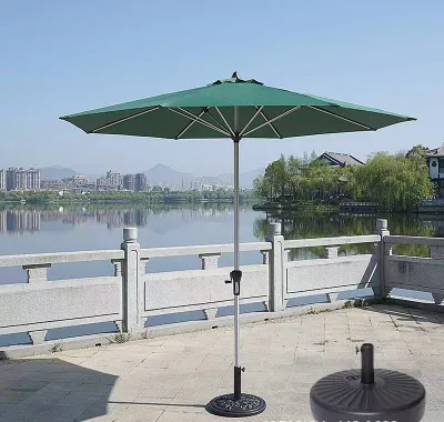 Heavy Duty Waterproof Breathable Windproof Garden Parasol Reusable Customized Color Outdoor Sun Umbrella for Leisure Cafe Park